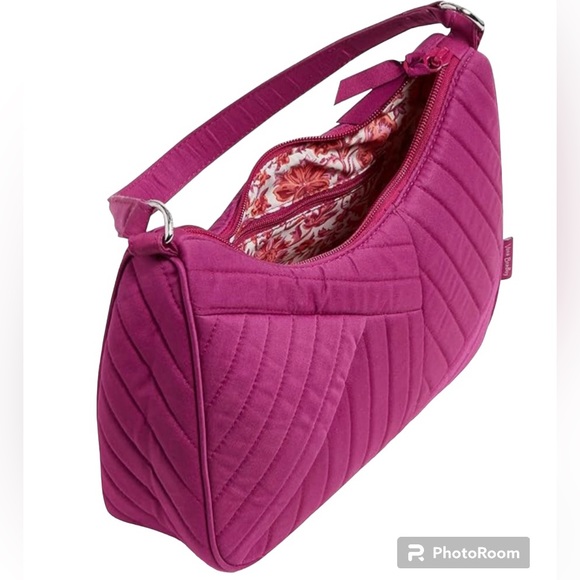 NWT Vera Bradley Frannie Cotton Crescent Crossbody Bag - Picture 3 of 3